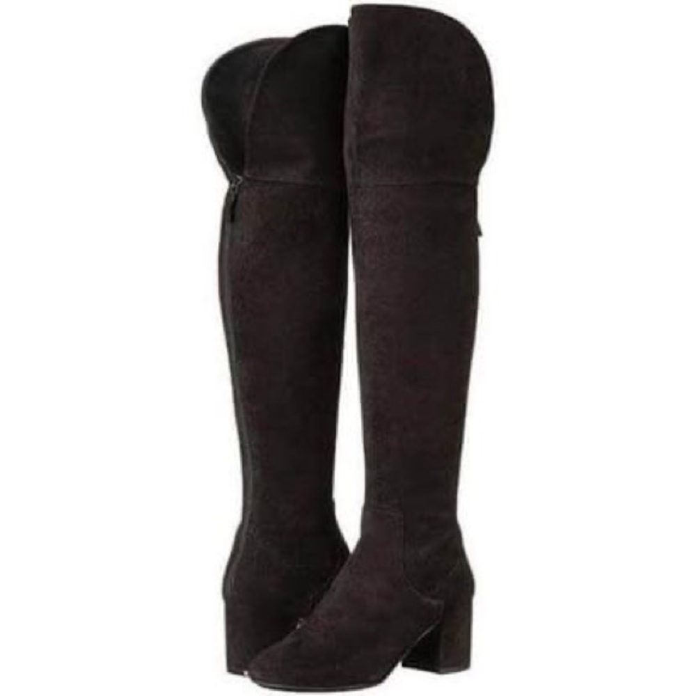Cole Haan Raina Grand OTK II Boots - Size 7 - Black Suede